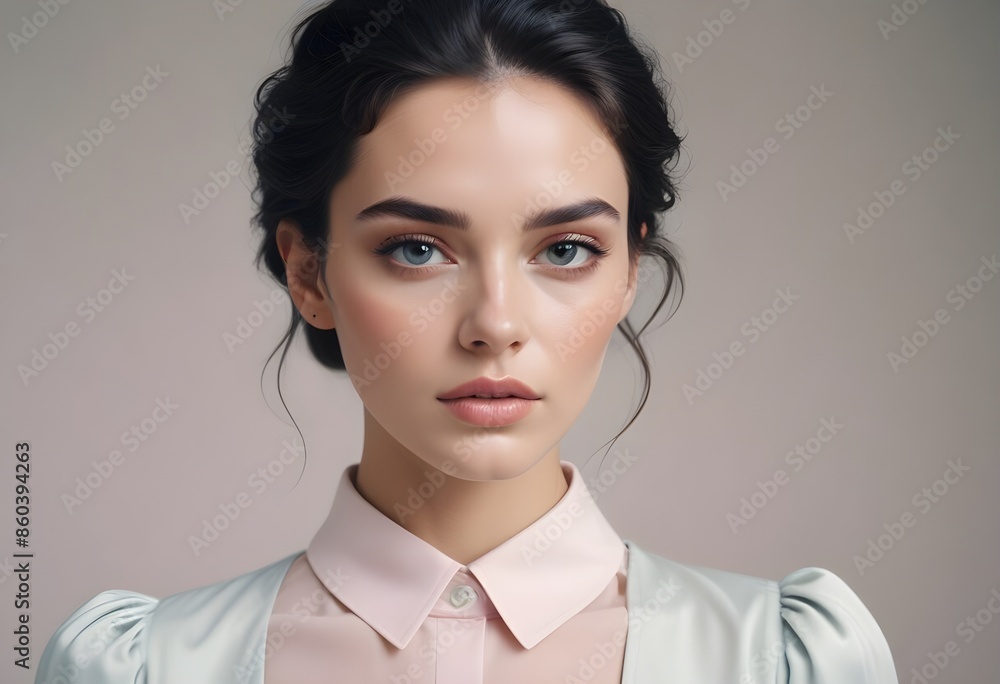 Beautiful girl front view photo Beautiful girl front view photo