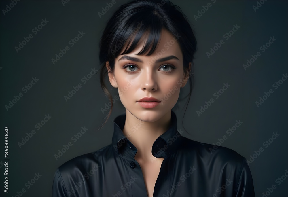 Beautiful girl front view photo Beautiful girl front view photo