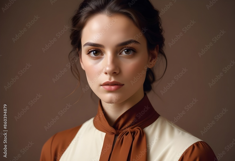 Beautiful girl front view photo Beautiful girl front view photo