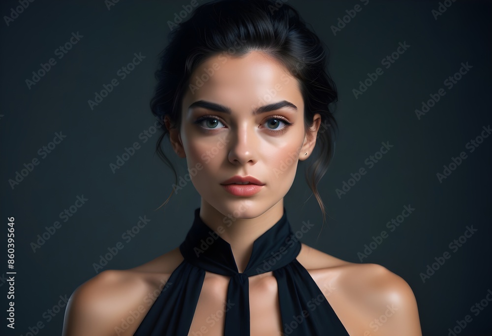 Beautiful girl front view photo Beautiful girl front view photo