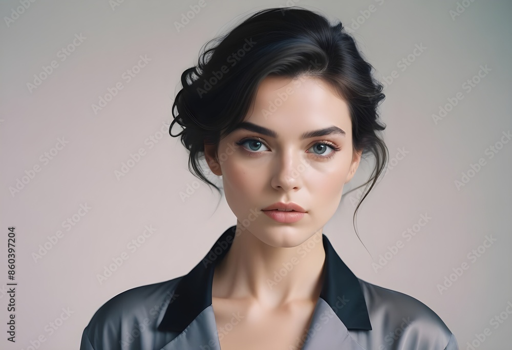 Beautiful girl front view photo Beautiful girl front view photo