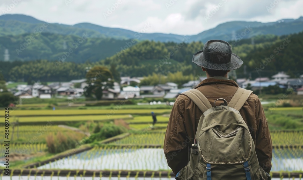 A Traveler Contemplating the Countryside A Traveler Contemplating the Countryside