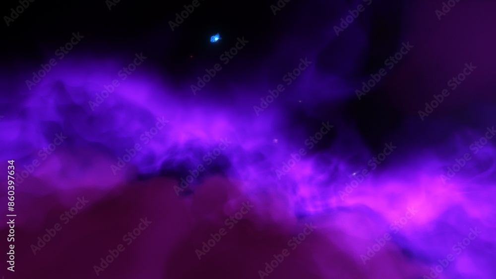 Fototapeta premium A purple space background with stars and a galaxy 