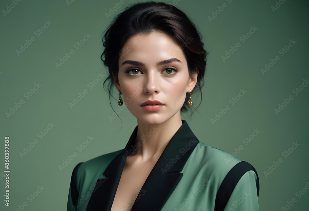Beautiful girl front view photo Beautiful girl front view photo