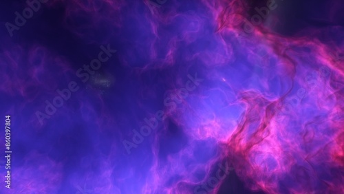 A purple space background with stars and a galaxy 