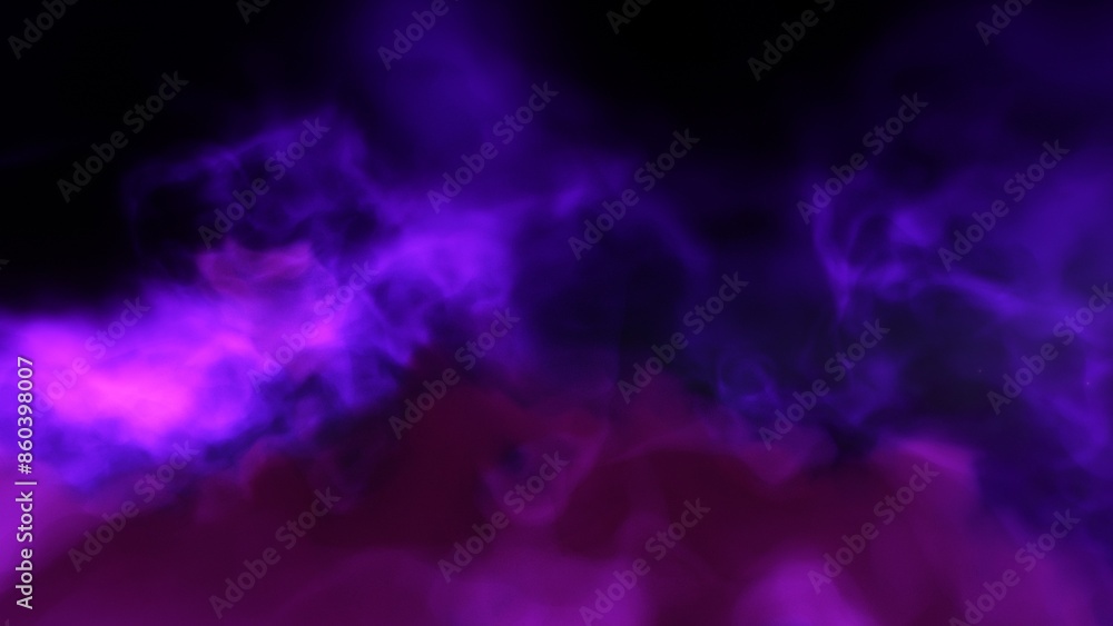 A blue and purple space background with stars and a galaxy A blue and purple space background with stars and a galaxy