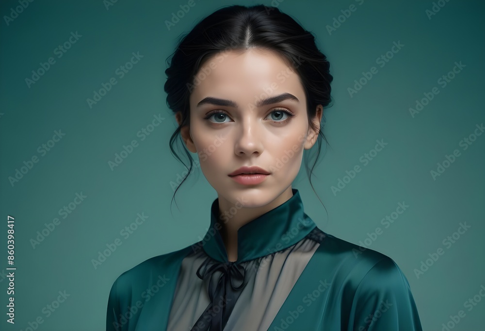 Beautiful girl front view photo Beautiful girl front view photo