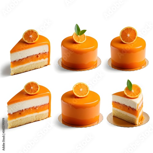 3D orange cake