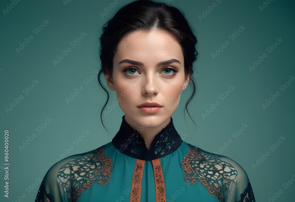 Beautiful girl front view photo Beautiful girl front view photo