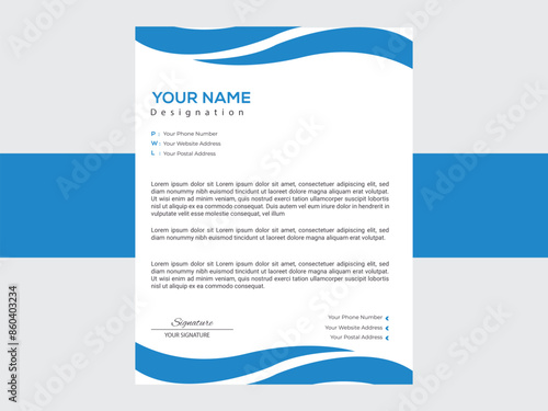 clean letterhead design for free.