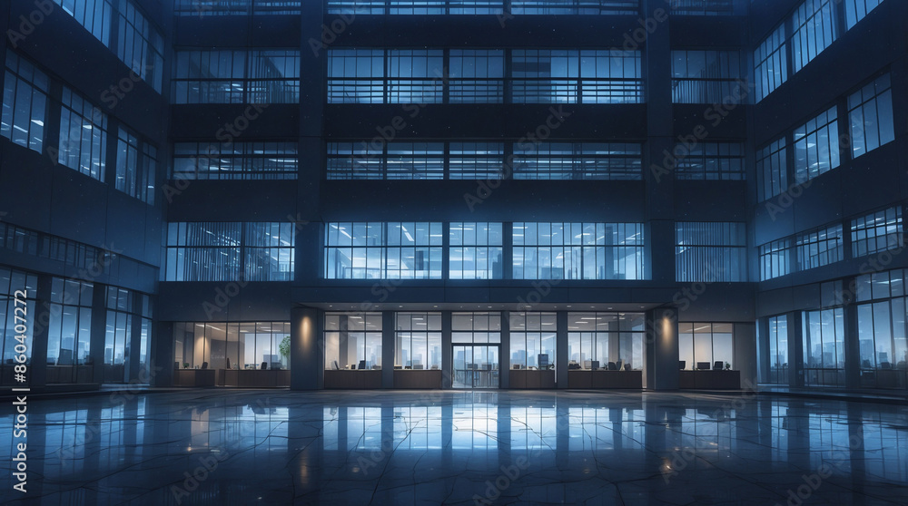 Government Office: Modern building with large windows, busy employees, desks with paperwork, and official decor. Ideal for scenes involving bureaucracy, political maneuvering, and official decisions. Government Office: Modern building with large windows, busy employees, desks with paperwork, and official decor. Ideal for scenes involving bureaucracy, political maneuvering, and official decisions.
