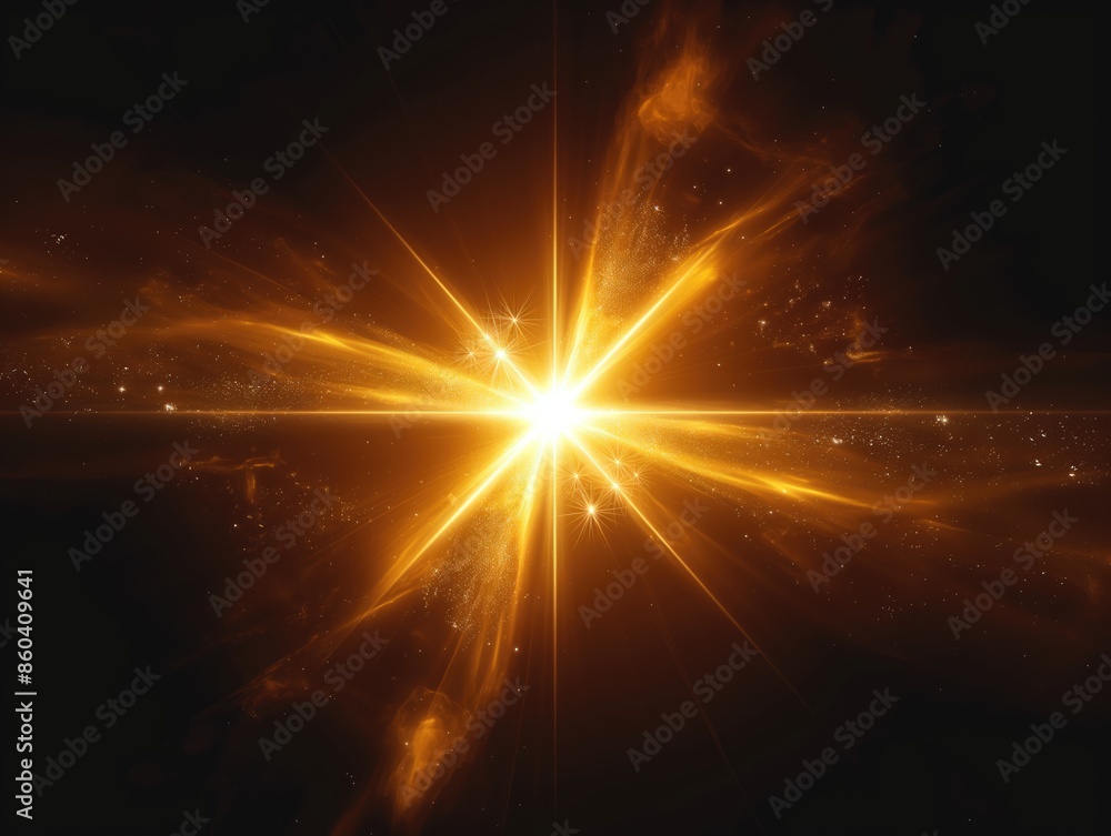 Dynamic yellow Celestial Explosion set. Black Background with Glowing golden Sunburst, Digital Lens Flare, and Color-Adjusted Light Rays Dynamic yellow Celestial Explosion set. Black Background with Glowing golden Sunburst, Digital Lens Flare, and Color-Adjusted Light Rays