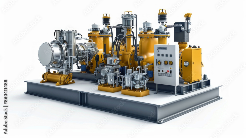 Turbine Lubricating Oil Systems: Systems for supplying and circulating lubricating oil to turbine components isolated on white background Turbine Lubricating Oil Systems: Systems for supplying and circulating lubricating oil to turbine components isolated on white background