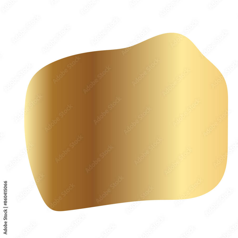 Liquid Fluid Golden Gradient random organic shapes