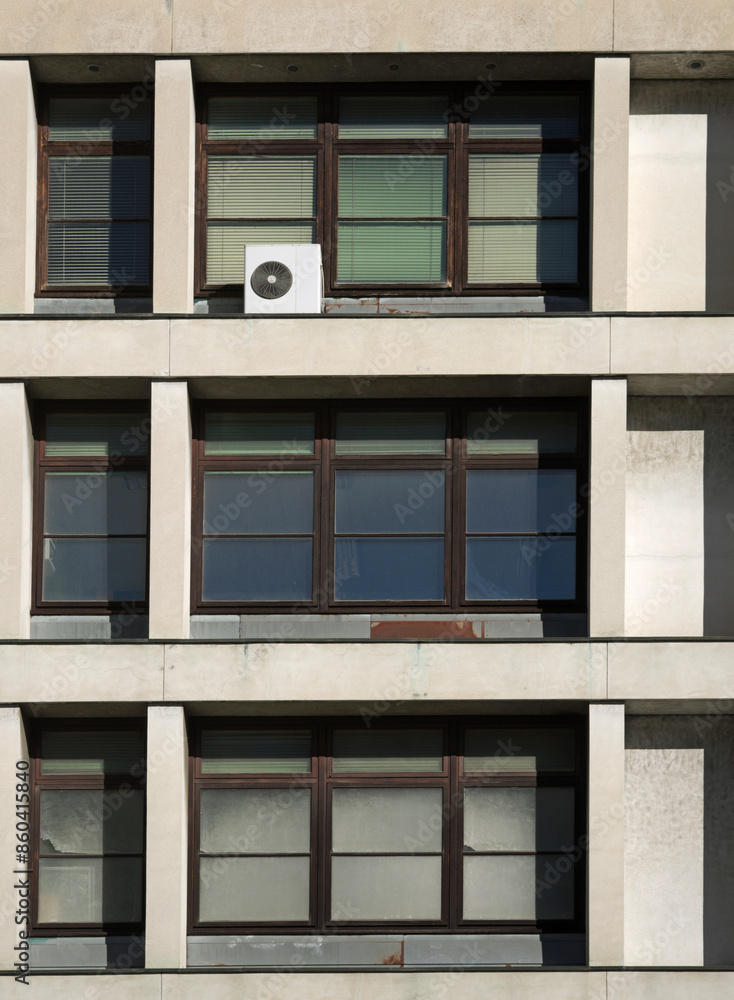 detail of an office building with air conditioner detail of an office building with air conditioner
