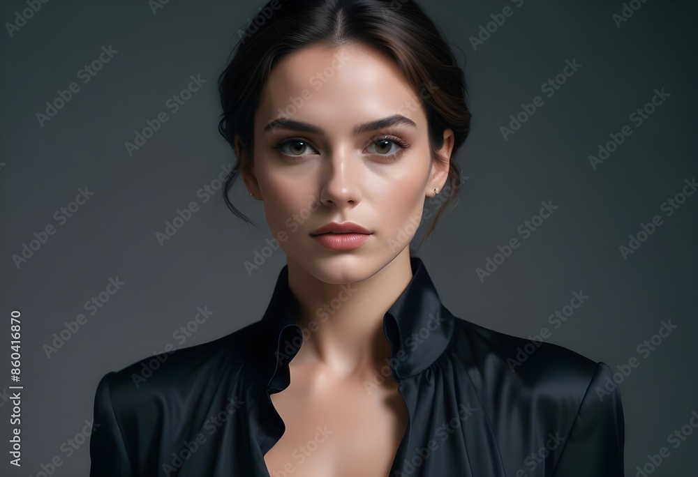 Photos of beautiful women wearing high-end clothing