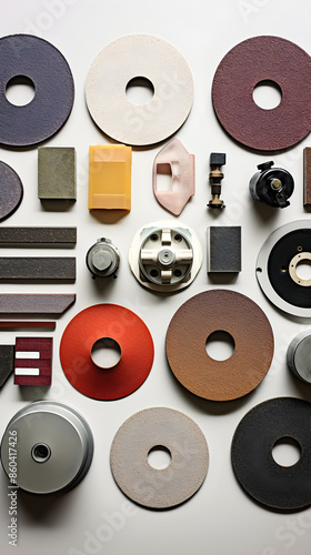 Wide Range of Abrasive Tools Featuring Sandpaper, Grinding Wheels, and Diamond Blades for Industrial use photo