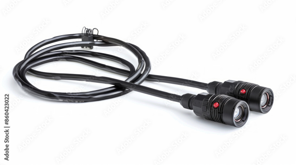 Inspection Cameras: Cameras with flexible probes for inspecting hard-to-reach areas isolated on white background Inspection Cameras: Cameras with flexible probes for inspecting hard-to-reach areas isolated on white background