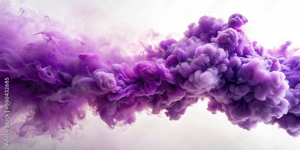 Purple smoke billowing in a cloud-like formation , mysterious, abstract, ethereal, mystical, magic, swirl, foggy, haze