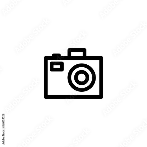 camera icon on white background