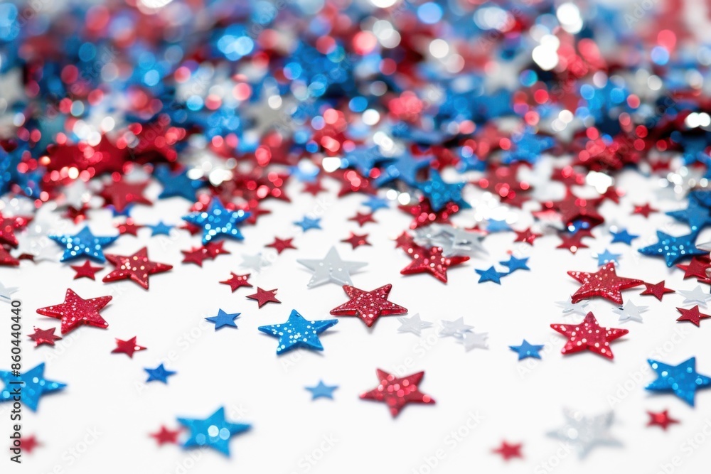 Red, White, and Blue Star Confetti for Celebrations Red, White, and Blue Star Confetti for Celebrations