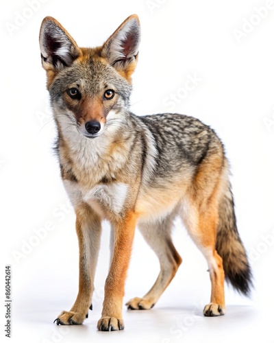 Jackal isolated on a white background