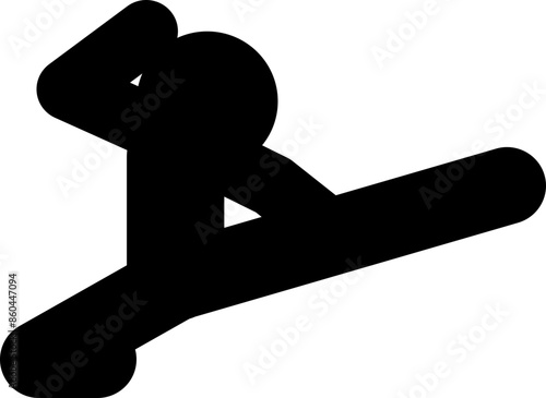 사람이 발차기하는 모습의 아이콘입니다.