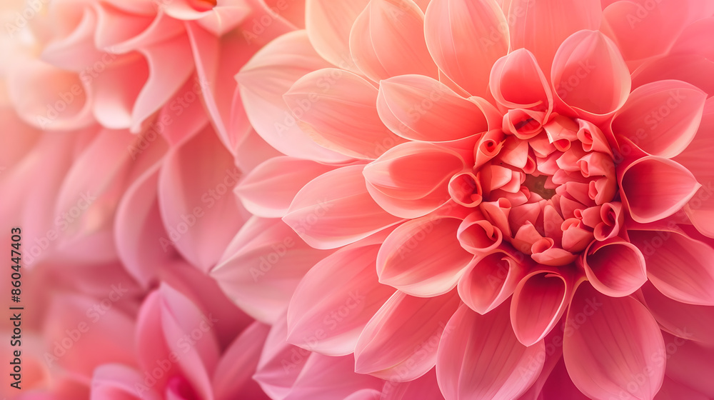 Dahlia Flowers Close Up for Background : Generative AI Dahlia Flowers Close Up for Background : Generative AI
