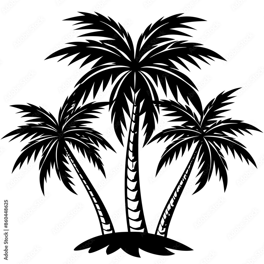 Obraz premium palm tree silhouette