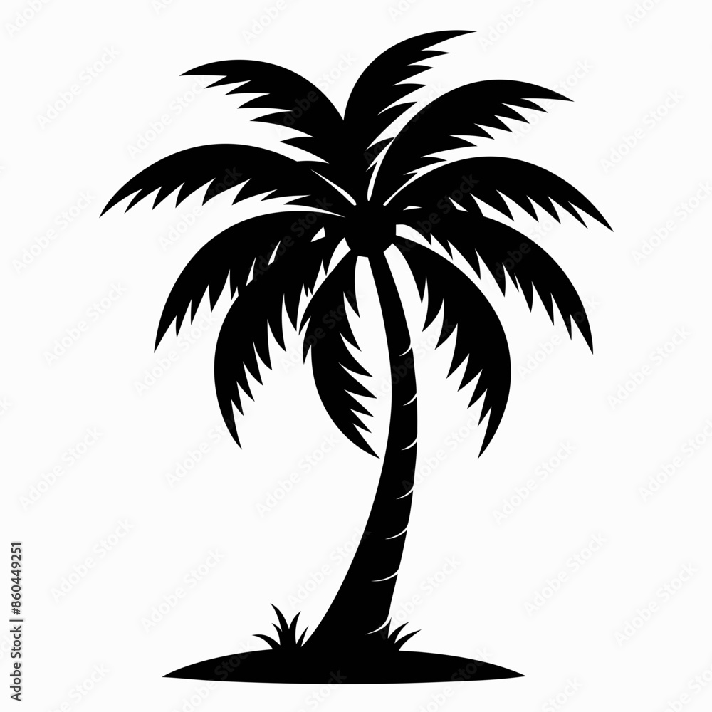 Obraz premium palm tree silhouette
