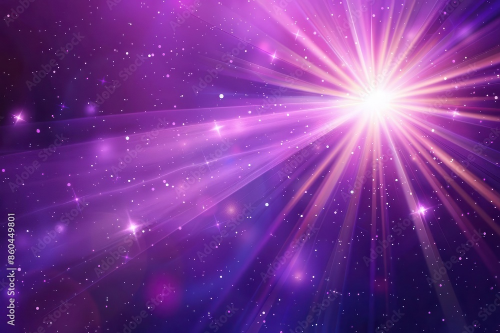 vibrant purple starburst background with twinkling lights and lens flares cosmic night sky vibrant purple starburst background with twinkling lights and lens flares cosmic night sky