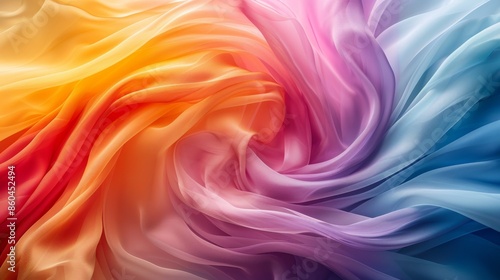 Rainbow Swirls:: Pastel Spectrum Style, Intel Core processor, Simple Layout with White Space © Edmen