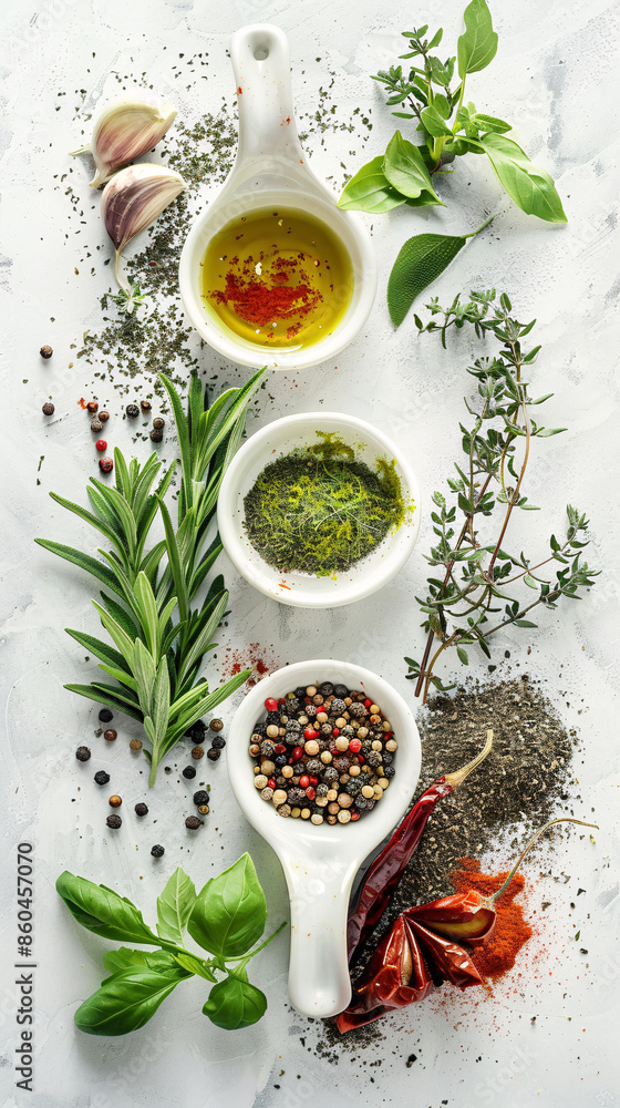 Vibrant Garnished Sicilian Dishes with Fresh Herbs and Spices Abstract Vibrant Garnished Sicilian Dishes with Fresh Herbs and Spices Abstract