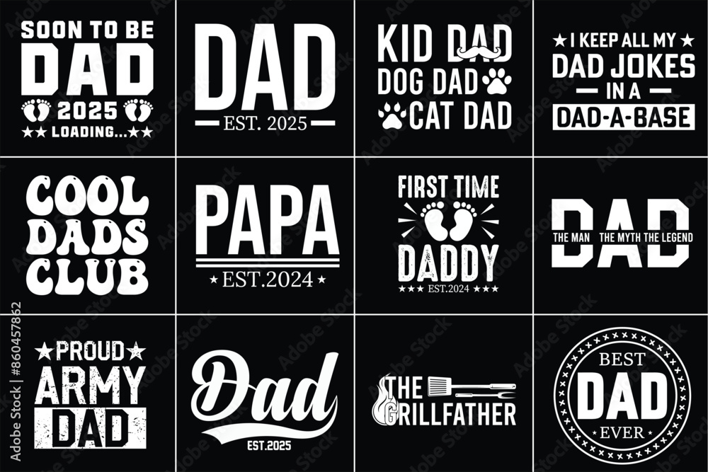 Father's Day T-Shirt Design Bundle Father's Day T-Shirt Design Bundle