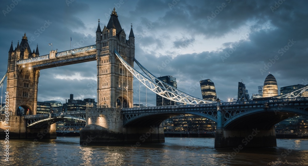 Naklejka premium Portrait of the beautiful city of London in England