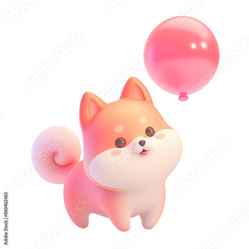 Cute Pet 3D Illustration