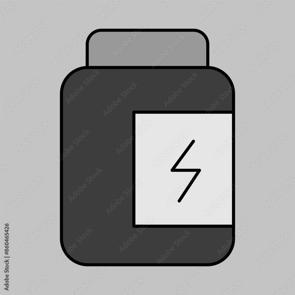 Energy supplement icon. Fitness and gym symbol Energy supplement icon. Fitness and gym symbol