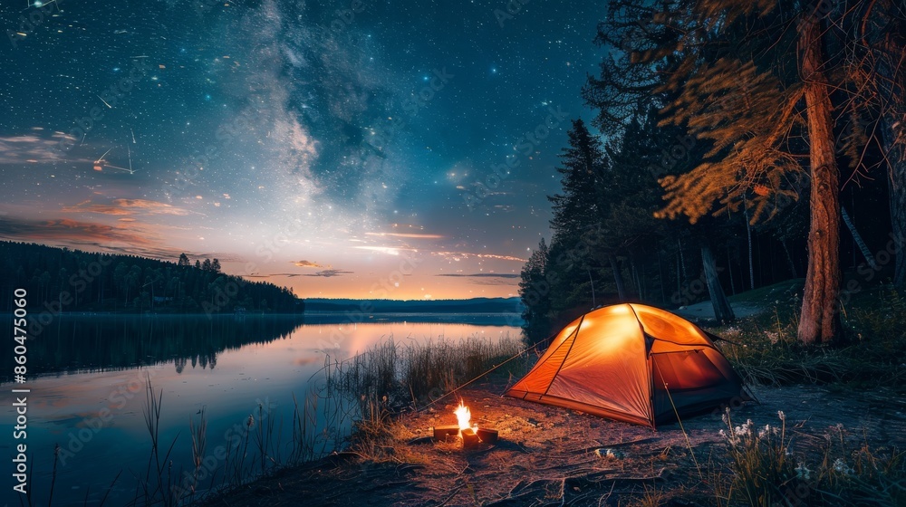 Camping Under a Starry Sky Camping Under a Starry Sky