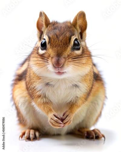 Chipmunk isolated on a white background