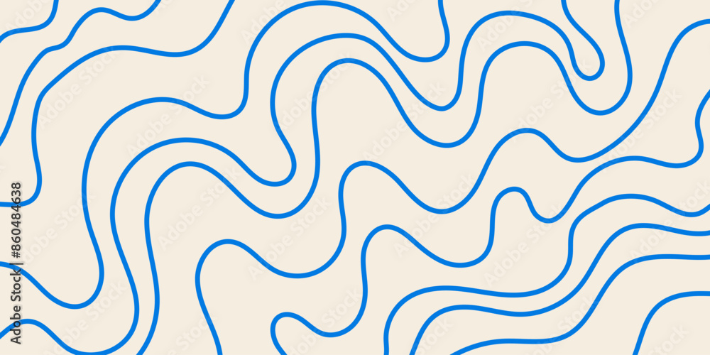 Abstract wavy linear background. Vector illustration of outline random chaotic lines. Creative background with quirky waves Abstract wavy linear background. Vector illustration of outline random chaotic lines. Creative background with quirky waves