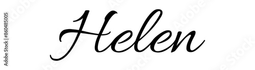 Helen - colore nero - parola nome scritta - ideale per websites, presentazioni, biglietti, banners, sweatshirt, stampe, cricut, silhouette, sublimazioni, etichette, adesivi