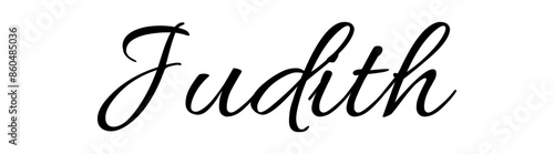 Judith - colore nero - parola nome scritta - ideale per websites, presentazioni, biglietti, banners, sweatshirt, stampe, cricut, silhouette, sublimazioni, etichette, adesivi