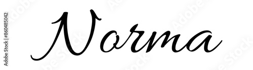 Norma - colore nero - parola nome scritta - ideale per websites, presentazioni, biglietti, banners, sweatshirt, stampe, cricut, silhouette, sublimazioni, etichette, adesivi