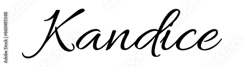 Kandice - colore nero - parola nome scritta - ideale per websites, presentazioni, biglietti, banners, sweatshirt, stampe, cricut, silhouette, sublimazioni, etichette, adesivi