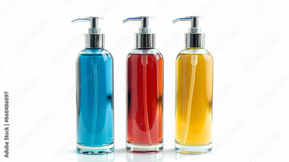 Glass adhesive dispensers for applying adhesive during installation isolated on white background Glass adhesive dispensers for applying adhesive during installation isolated on white background