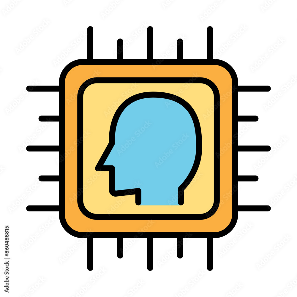 Obraz premium AI icon