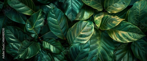 Wallpaper Mural Tropical Leaf Background, Evoking An Exotic And Lush Atmosphere Torontodigital.ca