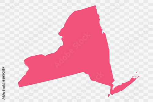 NEW YORK Map punch Color Background quality files png Art & Illustration