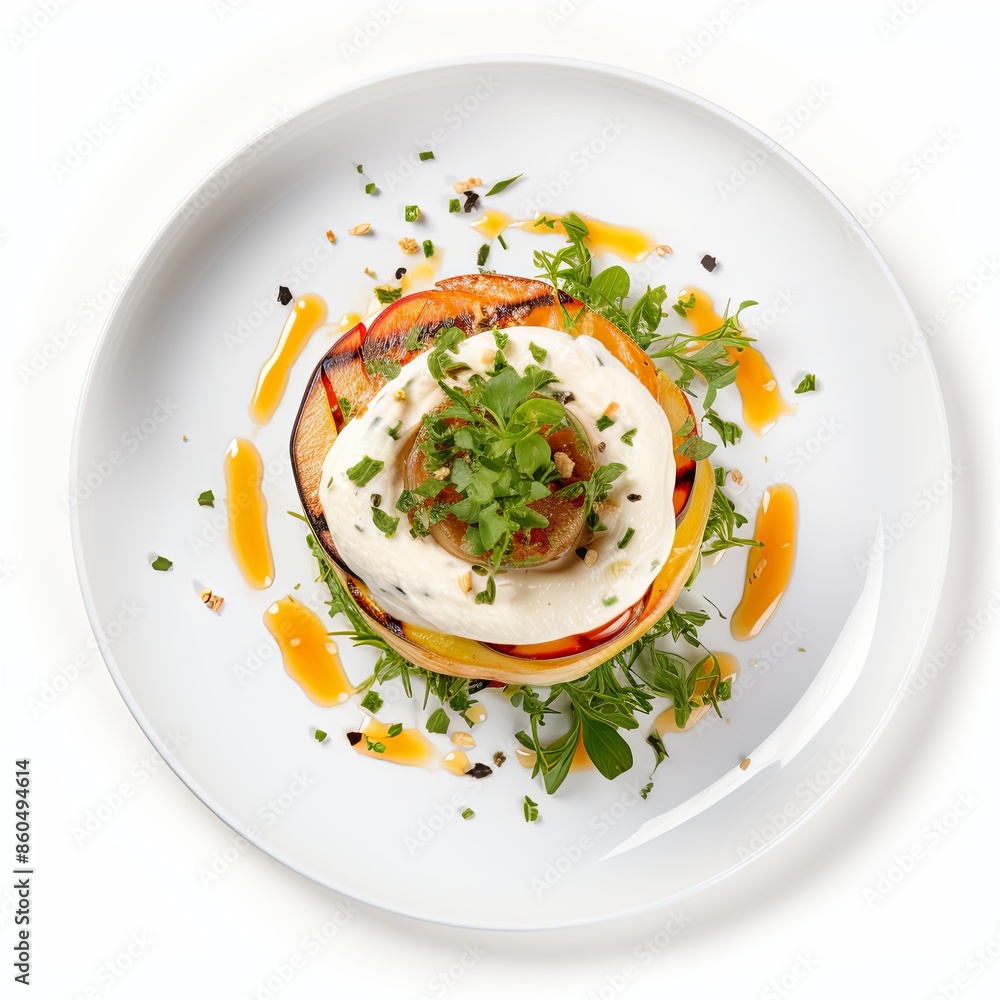 Famous food dish Isolated on a white background Famous food dish Isolated on a white background