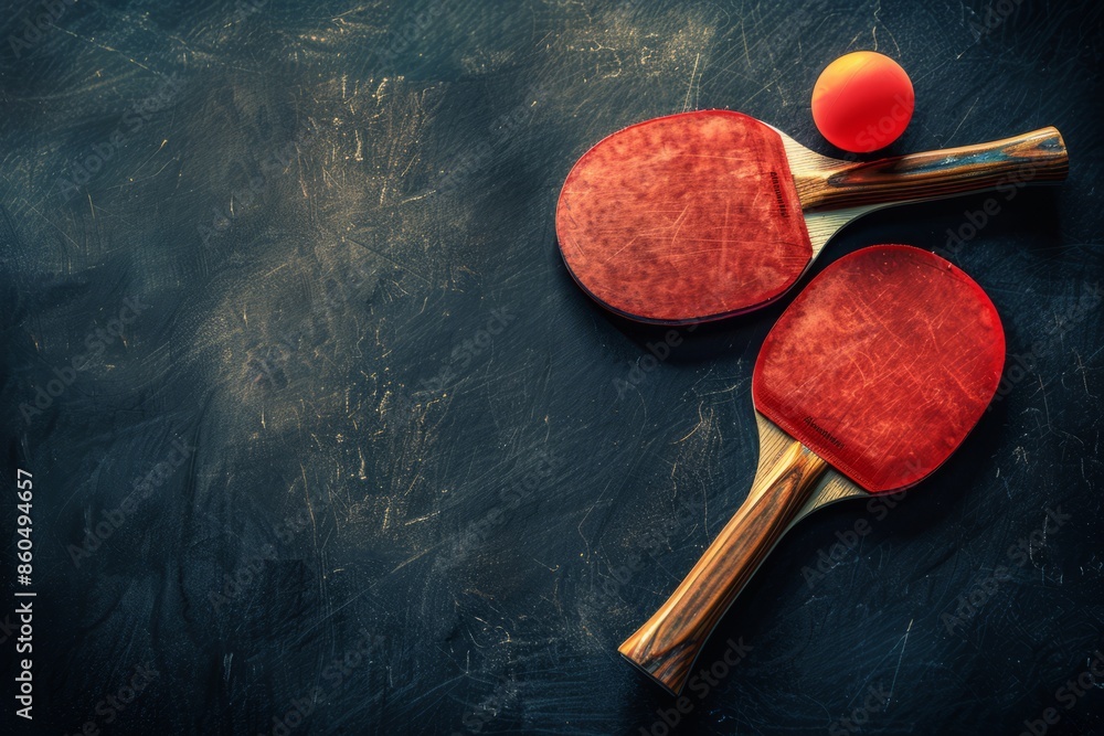 Table tennis racket, table tennis concept Table tennis racket, table tennis concept